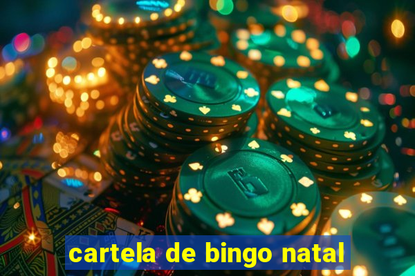 cartela de bingo natal