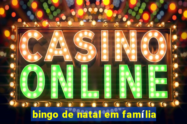 bingo de natal em família