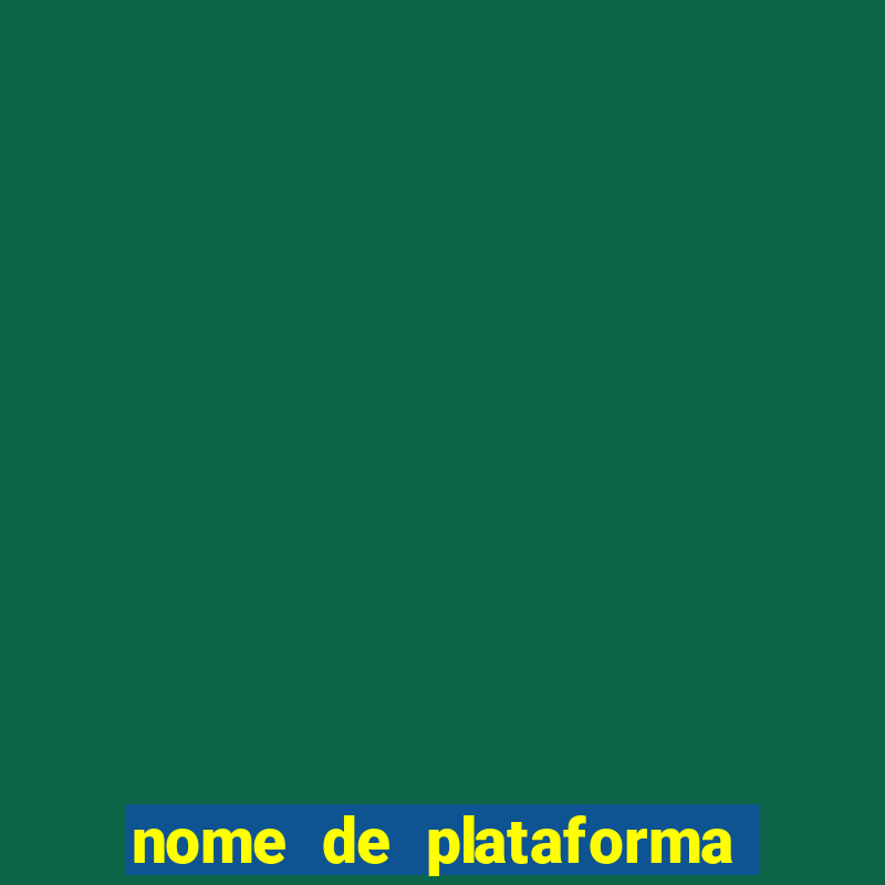 nome de plataforma de jogos